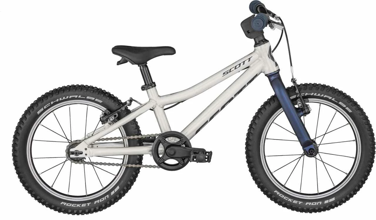 Scott Scale RC 160 Cool Raw Alloy / Blue Vélo Enfant 16 Pouces 1 Scott Scale RC 160 Cool Raw Alloy / Blue Vélo Enfant 16 Pouces
