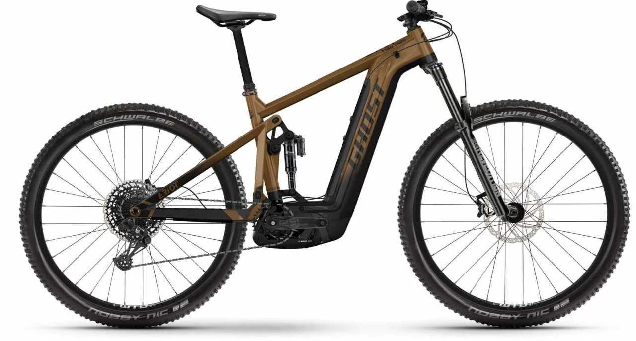 Ghost E-Riot Trail Advanced Black / Gold VTT Tout Suspendu électrique 1 Ghost E-Riot Trail Advanced Black / Gold VTT Tout Suspendu électrique
