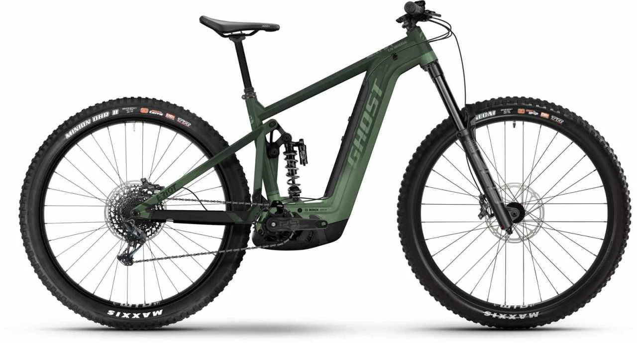 Ghost E-Riot EN Universal Dark Green / Metallic Green VTT Tout Suspendu électrique 1 Ghost E-Riot EN Universal Dark Green / Metallic Green VTT Tout Suspendu électrique