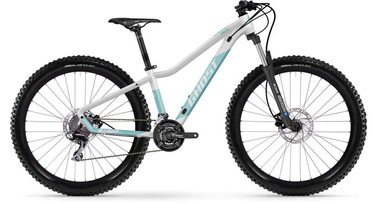 Ghost Lanao Youth Pearl White Crystal / Blue Green VTT Semi-rigide Femme 1 Ghost Lanao Youth Pearl White Crystal / Blue Green VTT Semi-rigide Femme
