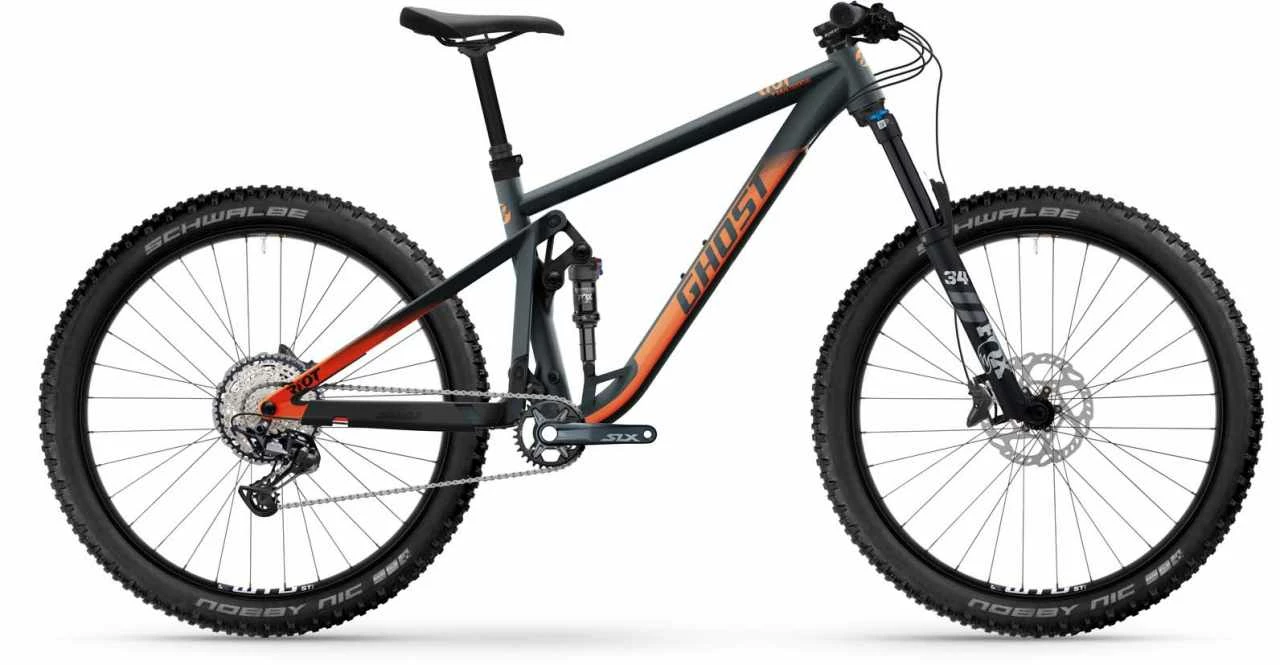 Ghost Riot Trail Essential Dark Grey / Rusty Orange Matt Fully Mountainbike 1 Ghost Riot Trail Essential Dark Grey / Rusty Orange Matt Fully Mountainbike