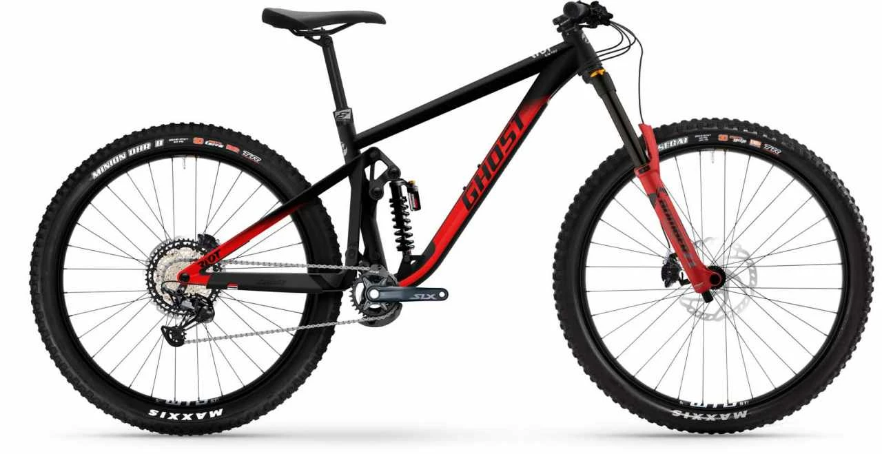 Ghost Riot EN Pro Black / Marzocchi Red Matt / Glossy Fully Mountainbike 1 Ghost Riot EN Pro Black / Marzocchi Red Matt / Glossy Fully Mountainbike