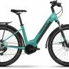 Haibike Trekking 7 Gloss Aqua Blk / Ink Vélo Trekking électrique Col De Cygne