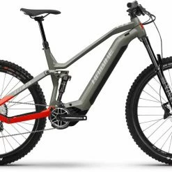 Haibike AllMtn 4 Gloss Khaki Red VTT Tout Suspendu électrique