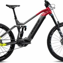 Haibike Nduro 7 Gloss Grey Red Lime Blk VTT Tout Suspendu électrique
