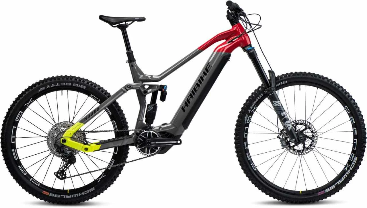 Haibike Nduro 7 Gloss Grey Red Lime Blk VTT Tout Suspendu électrique 1 Haibike Nduro 7 Gloss Grey Red Lime Blk VTT Tout Suspendu électrique