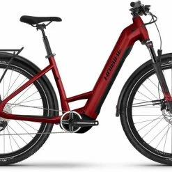 Haibike Trekking 5 Dynamite Red/black Gloss V?lo Trekking ?lectrique Col De C