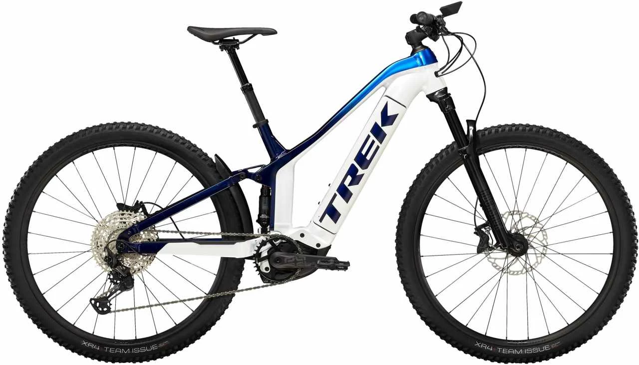Trek Powerfly FS 7 Crystal White / Alpine-Dark Blue Fade VTT Tout Suspendu électrique 1 Trek Powerfly FS 7 Crystal White / Alpine-Dark Blue Fade VTT Tout Suspendu électrique