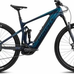 Ghost E-Riot Trail CF Advanced Dark Blue Pearl / Dirty Blue Matt / Glossy VTT Tout Suspendu électrique