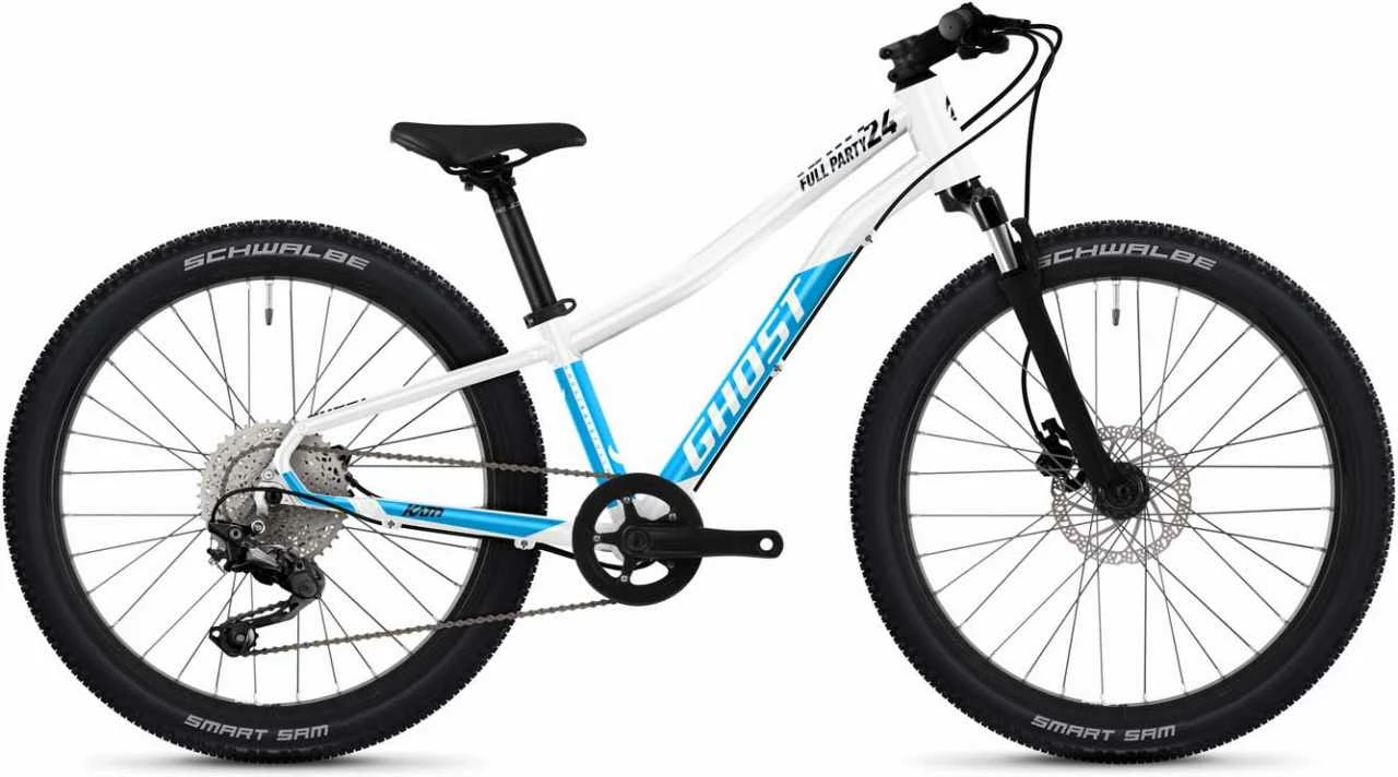 Ghost Kato 24 Full Party Pearl White / Bright Blue Glossy Vélo Enfant 24 Pouces 1 Ghost Kato 24 Full Party Pearl White / Bright Blue Glossy Vélo Enfant 24 Pouces