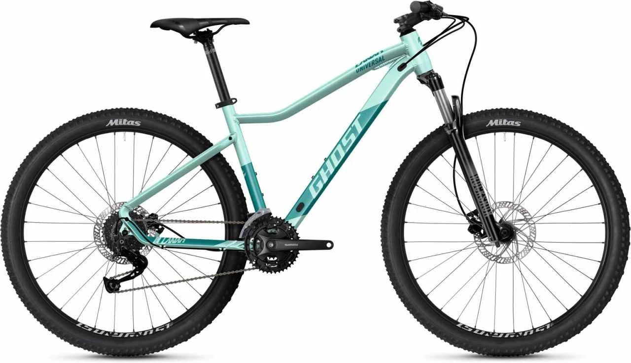 Ghost Lanao Universal 27.5 AL Light Mint Pearl / Azur Blue Metallic Matt VTT Semi-rigide Femme 1 Ghost Lanao Universal 27.5 AL Light Mint Pearl / Azur Blue Metallic Matt VTT Semi-rigide Femme