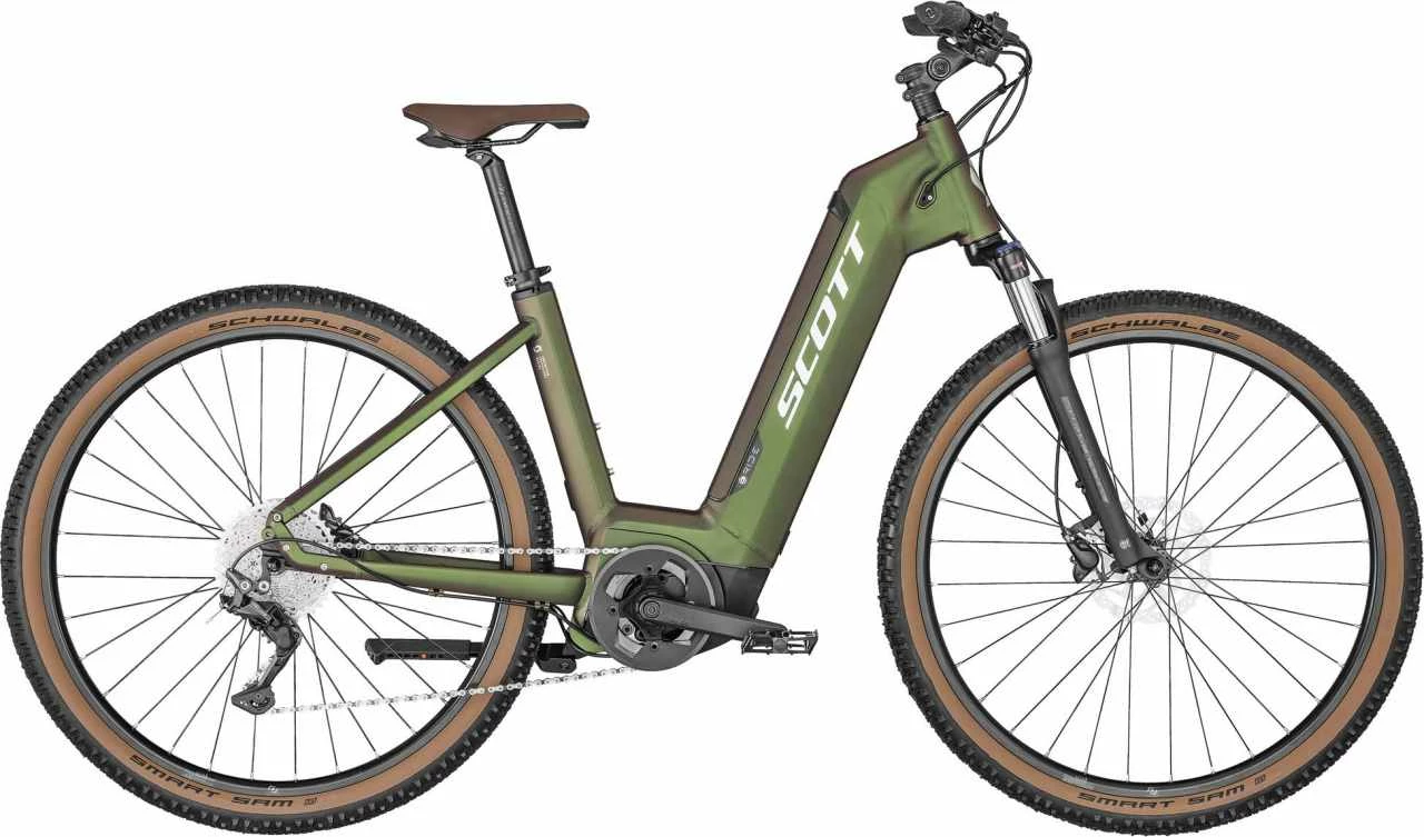 Scott Sub Cross ERIDE 10 Unisex Beetle Green / Titanium Flash VTC électrique Col De Cygne 1 Scott Sub Cross ERIDE 10 Unisex Beetle Green / Titanium Flash VTC électrique Col De Cygne