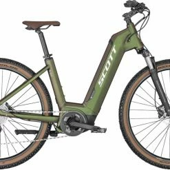 Scott Sub Cross ERIDE 10 Unisex Beetle Green / Titanium Flash VTC électrique Col De Cygne