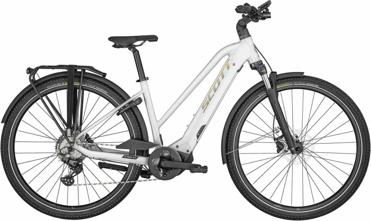 Scott Sub Sport ERIDE 20 Lady Sparkle White Vélo Trekking électrique Femme 1 Scott Sub Sport ERIDE 20 Lady Sparkle White Vélo Trekking électrique Femme
