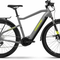 Haibike Trekking 6 Gloss Grey Neon / Ylw Vélo Trekking électrique Homme