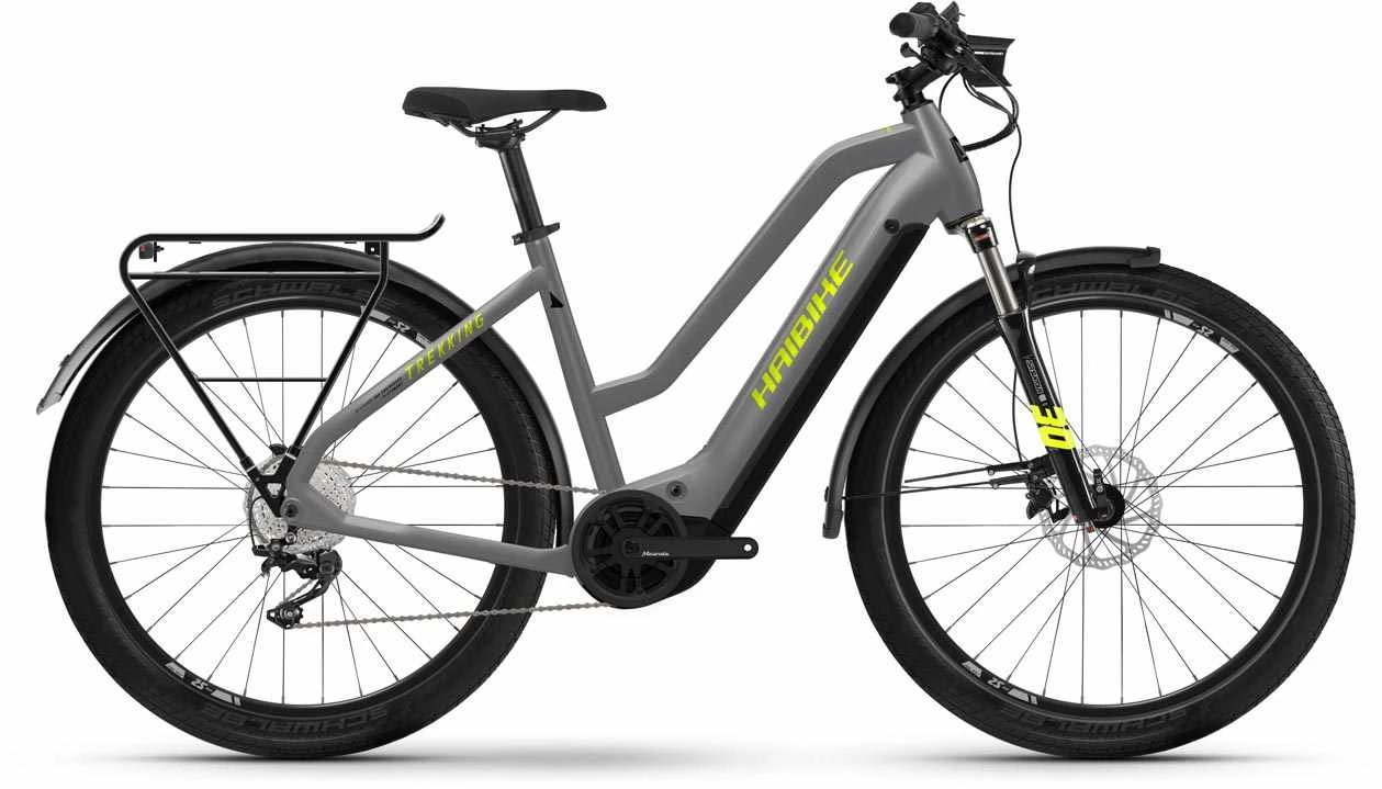Haibike Trekking 6 Gloss Grey Neon / Ylw Vélo Trekking électrique Femme 1 Haibike Trekking 6 Gloss Grey Neon / Ylw Vélo Trekking électrique Femme