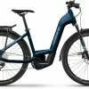 Haibike Trekking 8 Gloss Roy / Blue Met / Silver Vélo Trekking électrique Col De Cygne