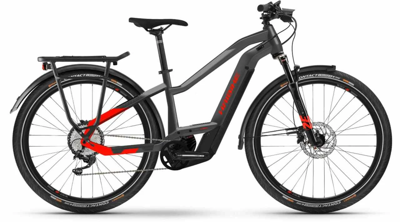 Haibike Trekking 9 I625Wh Anthracite/red Vélo Trekking électrique Femme 1 Haibike Trekking 9 I625Wh Anthracite/red Vélo Trekking électrique Femme