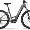 Haibike Trekking 4 Cross Dark Silver/pearl Matt VTC électrique Col De Cygne