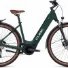 Cube Touring Hybrid ONE 625 Darkgreen N Green Vélo Trekking électrique Col De Cygne