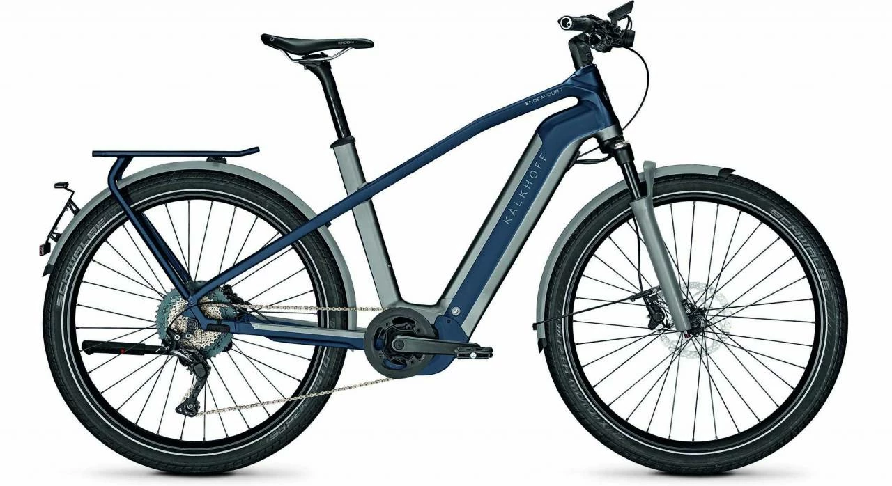 Kalkhoff Endeavour 7.B Excite 45km/h Jetgrey/sydneyblue Matt (Diamond) Vélo Trekking électrique Homme 1 Kalkhoff Endeavour 7.B Excite 45km/h Jetgrey/sydneyblue Matt (Diamond) Vélo Trekking électrique Homme