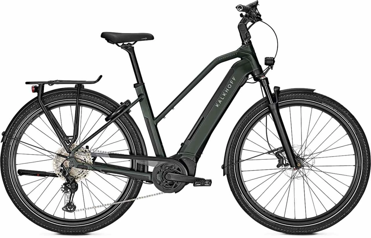Kalkhoff Endeavour 5.B Advance+ Green Black Velo Trekking Electrique Femme 1 Kalkhoff Endeavour 5.B Advance+ Green Black Velo Trekking Electrique Femme