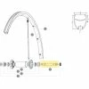 Axe De Roue Avant Mavic R-Sys/Ksyrium SL/Ksyrium SLS