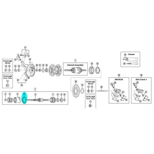 Bague 10 Billes 7/32 Shimano Y33R90220 Pour Moyeu SG-3C40 1 Bague 10 Billes 7/32 Shimano Y33R90220 Pour Moyeu SG-3C40