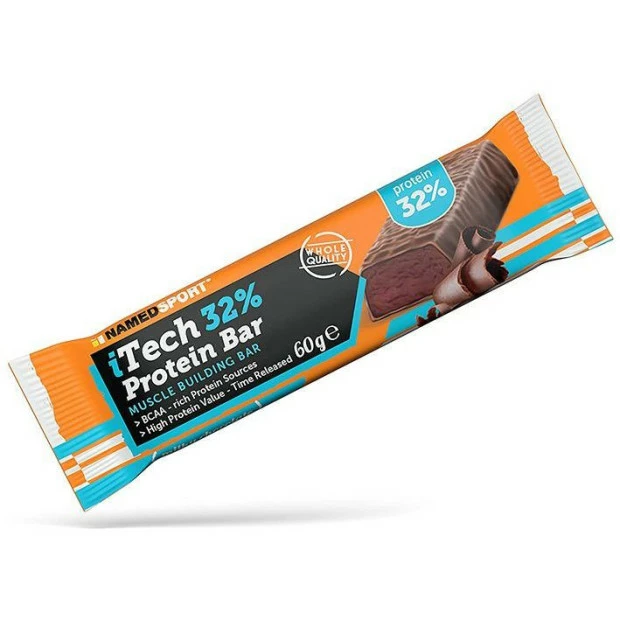 Named Sport Barre Energétique NamedSport ITech 32% Proteinbar Chocolat 60g 1 Named Sport Barre Energétique NamedSport ITech 32% Proteinbar Chocolat 60g