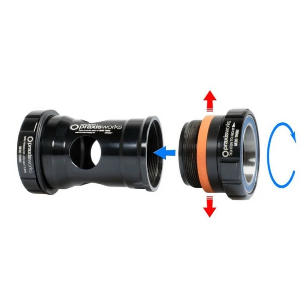 Boîtier De Pédalier Externe Fileté Praxis BB30/PF30 68mm Route Roulements Acier 3 Boîtier De Pédalier Externe Fileté Praxis BB30/PF30 68mm Route Roulements Acier – Image 3