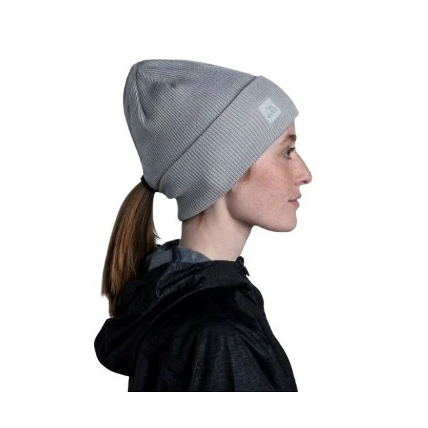 Bonnet Buff Crossknit Sold - Gris Clair 3 Bonnet Buff Crossknit Sold - Gris Clair – Image 3