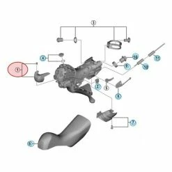Capot Frontal De Manette De Vitesses Et Frein Shimano Dura-Ace ST-R9120