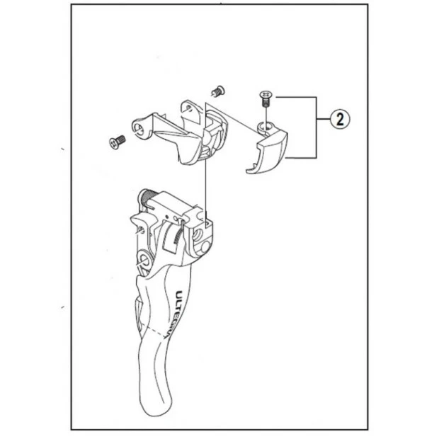 Capot Frontal Shimano Ultegra 6703 (x1) 1 Capot Frontal Shimano Ultegra 6703 (x1)