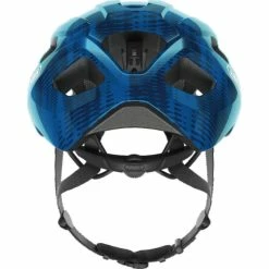 Casque Abus Macator - Bleu Acier -Vélos Soldes casque abus macator bleu acier 2