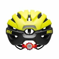 Casque Route Bell Avenue LED Jaune/Noir -Vélos Soldes casque route bell avenue led jaune noir 2