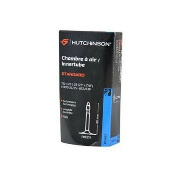 Chambre à Air Route Hutchinson Standard H 700x20/25C Presta 80mm 1 Chambre à Air Route Hutchinson Standard H 700x20/25C Presta 80mm