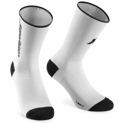 Chaussettes Assos RS Superleger - Blanc/Noir