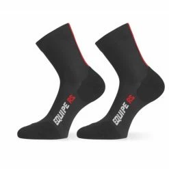 Chaussettes Eté Assos RS Noir/Rouge