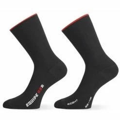 Chaussettes Eté Assos RSR Noir/Rouge