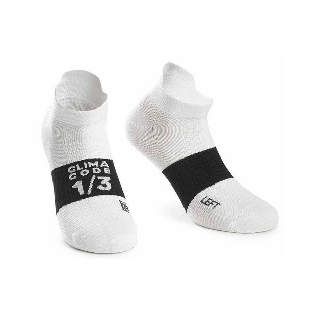 Chaussettes Eté Basses Assos Hot Summer Blanc/Noir 1 Chaussettes Eté Basses Assos Hot Summer Blanc/Noir