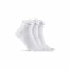Chaussettes Eté Mi-Hautes Craft Core Dry Blanc 3 Paires