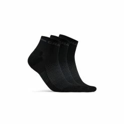 Chaussettes Eté Mi-Hautes Craft Core Dry Noir 3 Paires
