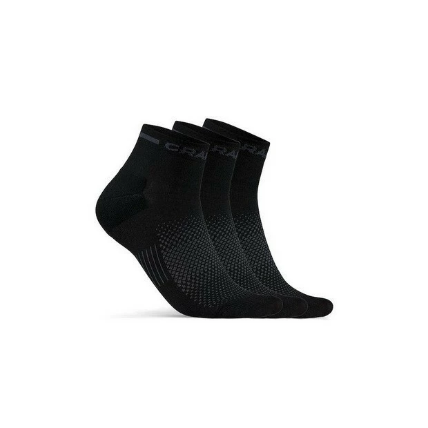 Chaussettes Eté Mi-Hautes Craft Core Dry Noir 3 Paires 1 Chaussettes Eté Mi-Hautes Craft Core Dry Noir 3 Paires