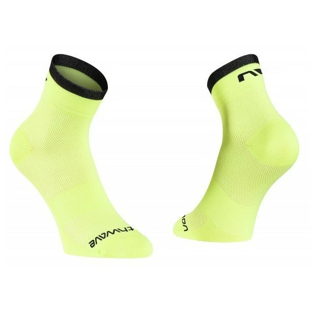 Chaussettes Eté Northwave Origin Jaune Fluo/Noir 1 Chaussettes Eté Northwave Origin Jaune Fluo/Noir