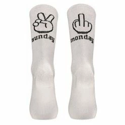 Chaussettes Eté Northwave Sunday Monday Blanc/Noir