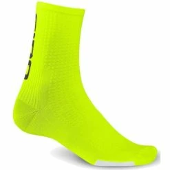 Chaussettes Giro HRC Team Jaune Fluo/Noir