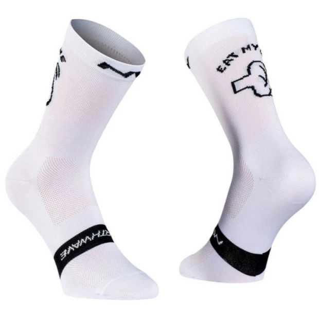 Chaussettes Hautes Northwave Eat My Dust Blanc 1 Chaussettes Hautes Northwave Eat My Dust Blanc