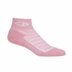 Chaussettes Icebreaker Femmes Run+ Light Mini - Rose