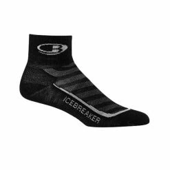Chaussettes Icebreaker Hommes Run+ Light Mini - Noir