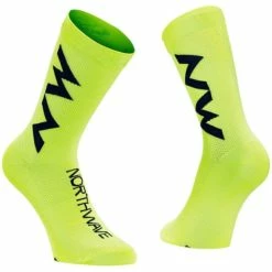 Chaussettes Northwave Extreme Air Mid Jaune Fluo/Noir